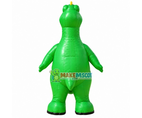 Inflatable Green Dinosaur Adult Mascot Costume Inflatable Green Dinosaur Adult Mascot Costume