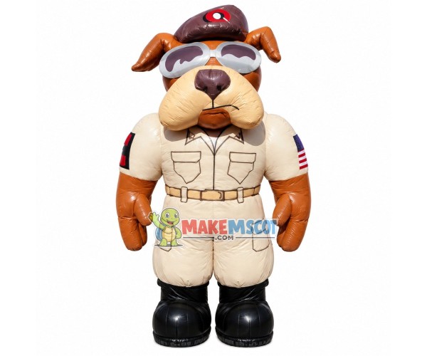 Inflatable Power Police Dog Mascot Costume