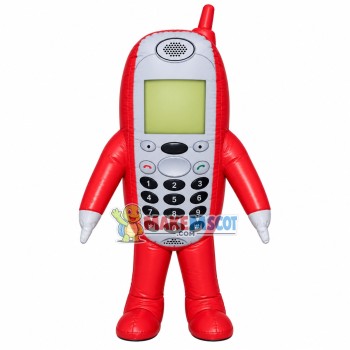 Inflatable Red Button Phone Mascot Costume Inflatable Red Button Phone Mascot Costume