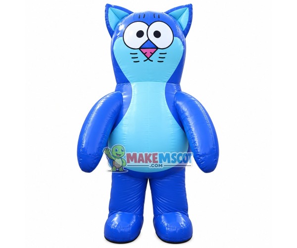 Inflatable Cartoon Blue Cat Mascot Costume Inflatable Cartoon Blue Cat Mascot Costume
