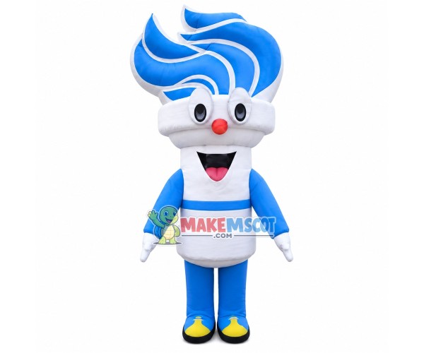 Inflatable Blue Torch Mascot Costume Inflatable Blue Torch Mascot Costume