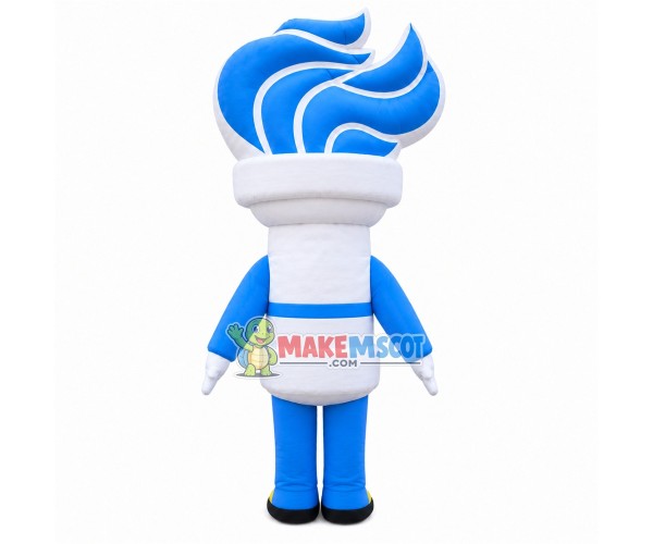 Inflatable Blue Torch Mascot Costume Inflatable Blue Torch Mascot Costume