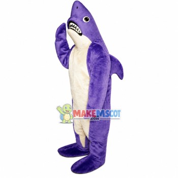Purple Shark Mascot Costume for Adult