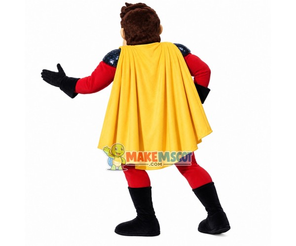 Righteous Muscular Superman Mascot Costume Righteous Muscular Superman Mascot Costume