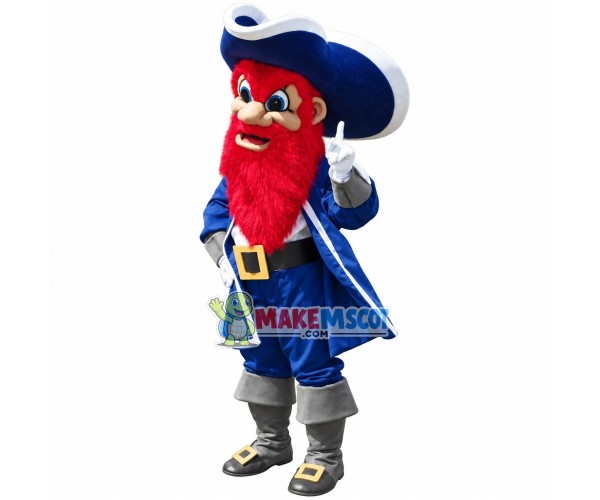 Navigator With Red Beard Mascot Costume Navigator With Red Beard Mascot Costume