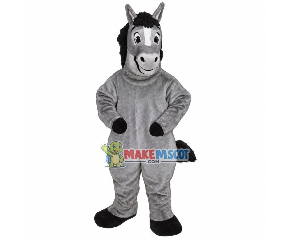 Frank Gray Horse Mascot Costume Frank Gray Horse Mascot Costume