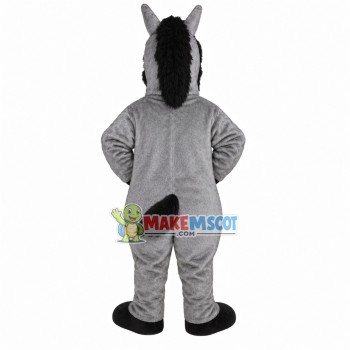 Frank Gray Horse Mascot Costume Frank Gray Horse Mascot Costume