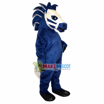 The Invincible Blue War Horse Mascot Costume The Invincible Blue War Horse Mascot Costume