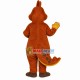 Brown Dinosaur With Spots Mascot Costume Brown Dinosaur With Spots Mascot Costume