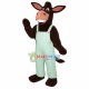 Stupid Donkey In Overalls Mascot Costume Stupid Donkey In Overalls Mascot Costume