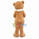 Mother Brown Bear With Colored Scarf Mascot Costume Mother Brown Bear With Colored Scarf Mascot Costume