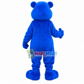 Eye Catching Navy Blue Bear Mascot Costume Eye Catching Navy Blue Bear Mascot Costume