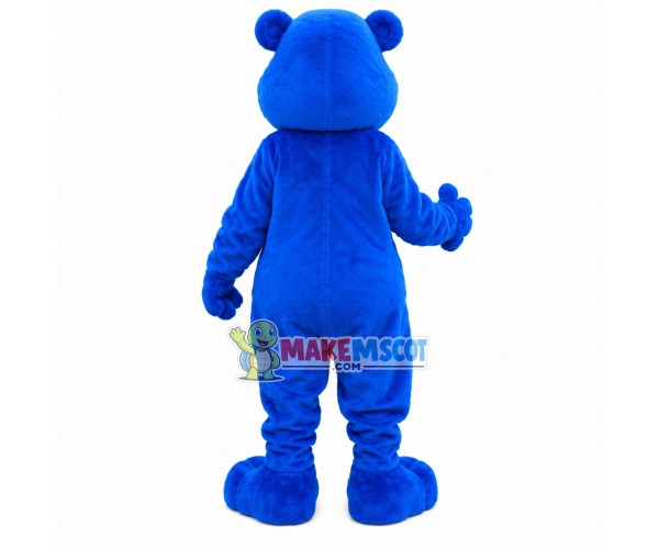 Eye Catching Navy Blue Bear Mascot Costume Eye Catching Navy Blue Bear Mascot Costume