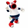 Cartoon Sports Doll With Trumpet Mouth Mascot Costume