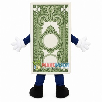 Cartoon Style Paper Money Mascot Costume