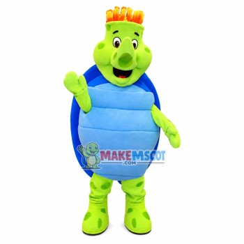 Big Nosed Turtle With Blue Shell Mascot Costume Big Nosed Turtle With Blue Shell Mascot Costume