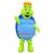Big Nosed Turtle With Blue Shell Mascot Costume