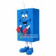 Recyclable Blue Milk Carton Mascot Costume Recyclable Blue Milk Carton Mascot Costume