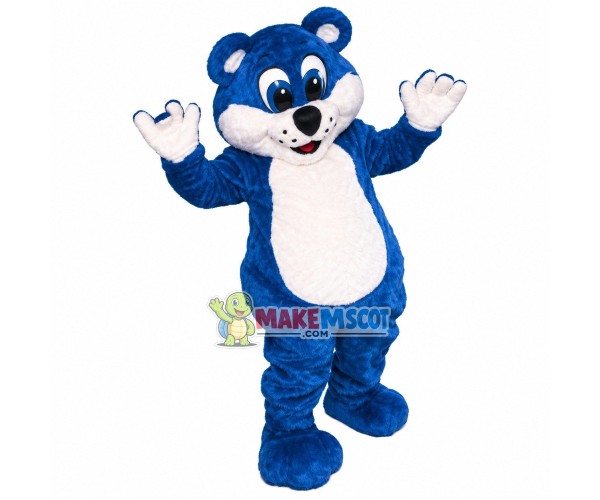 Sweet Blue Berry Bear Mascot Costume