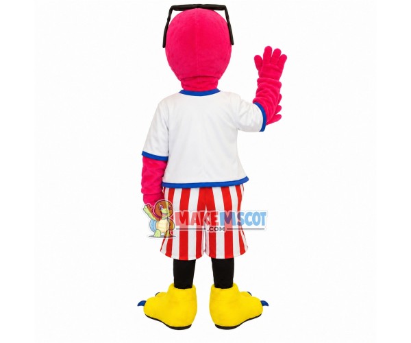 Big Eyes Pink Parrot of Club Mascot Costume Big Eyes Pink Parrot of Club Mascot Costume