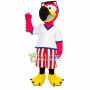 Big Eyes Pink Parrot of Club Mascot Costume
