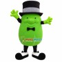 Green Squash With Top Hat Mascot Costume