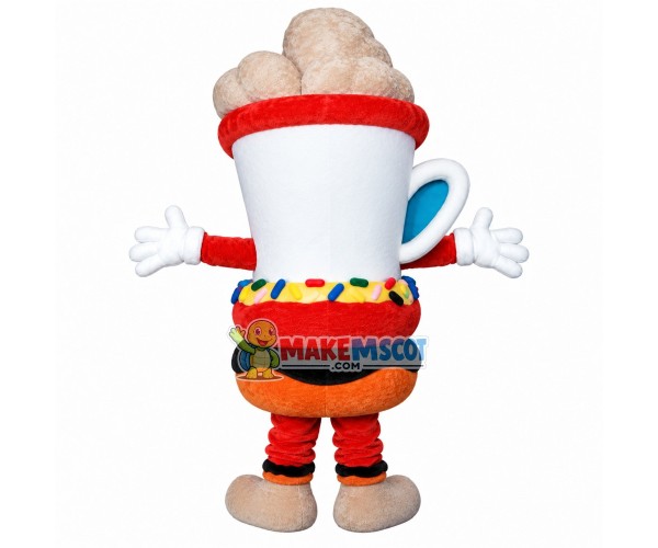 Coffee Doughnuts In Dessert Shop Mascot Costume Coffee Doughnuts In Dessert Shop Mascot Costume