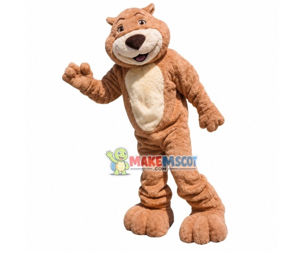 Friendly Plush Adult Bear Mascot Costume