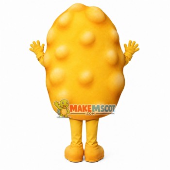 Raised Yellow Cell On The Surface Mascot Costume Raised Yellow Cell On The Surface Mascot Costume