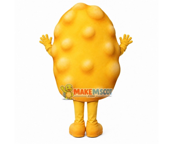 Raised Yellow Cell On The Surface Mascot Costume Raised Yellow Cell On The Surface Mascot Costume