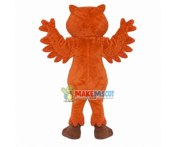 Fluttering Brown Owl Mascot Costume