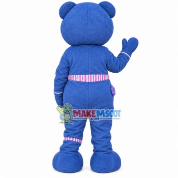 Star Print Bear With Childish Taste Mascot Costume Star Print Bear With Childish Taste Mascot Costume