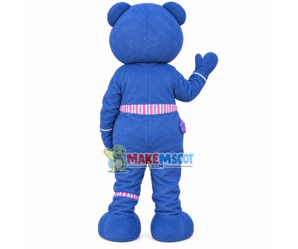 Star Print Bear With Childish Taste Mascot Costume Star Print Bear With Childish Taste Mascot Costume
