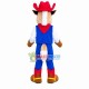 Decorated Cowboy Horse Mascot Costume Decorated Cowboy Horse Mascot Costume