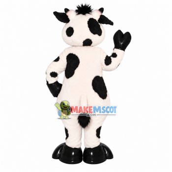 The Cow With Tag Necklace Mascot Costume The Cow With Tag Necklace Mascot Costume