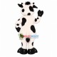 The Cow With Tag Necklace Mascot Costume The Cow With Tag Necklace Mascot Costume