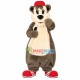 Referee Bear With Whistle Mascot Costume Referee Bear With Whistle Mascot Costume