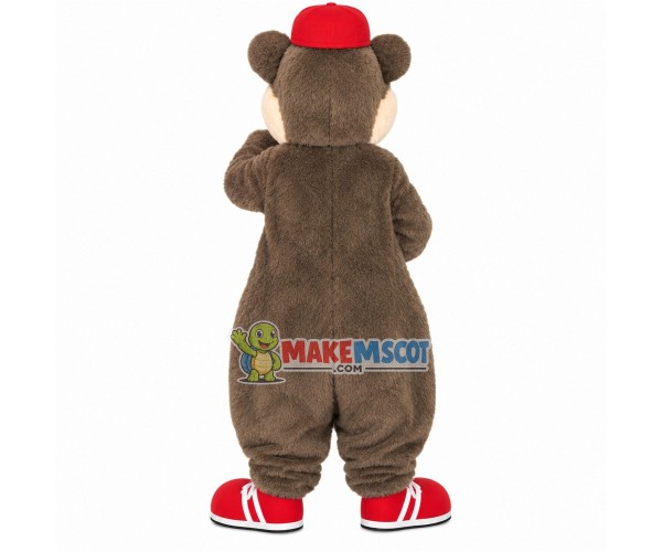 Referee Bear With Whistle Mascot Costume Referee Bear With Whistle Mascot Costume