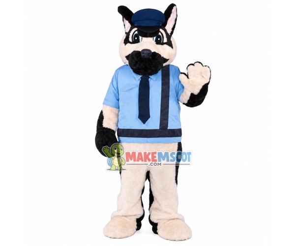 Commanding Traffic Police Dog Mascot Costume Commanding Traffic Police Dog Mascot Costume