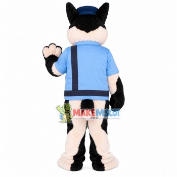 Commanding Traffic Police Dog Mascot Costume