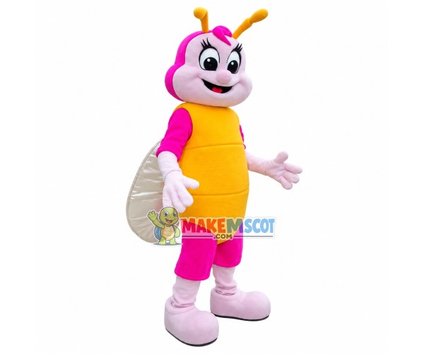 Bright Colored Butterfly Mascot Costume Bright Colored Butterfly Mascot Costume