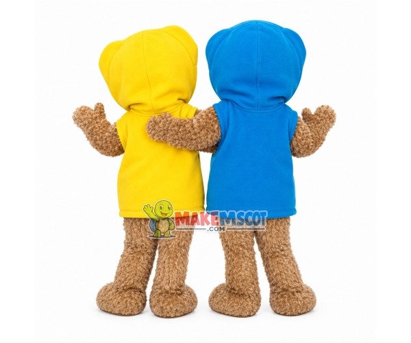 Brother Bear In Hoodie Mascot Costume Brother Bear In Hoodie Mascot Costume