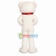 Mr White Bear In Bow Tie Mascot Costume Mr White Bear In Bow Tie Mascot Costume