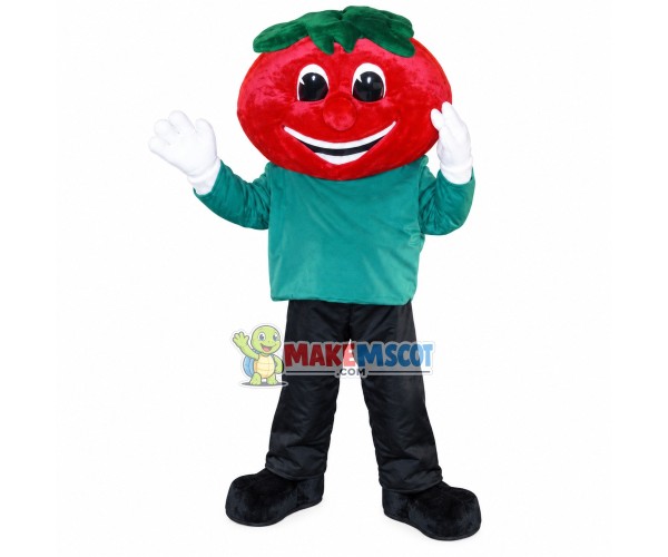 The Doll With Tomato Head Mascot Costume The Doll With Tomato Head Mascot Costume