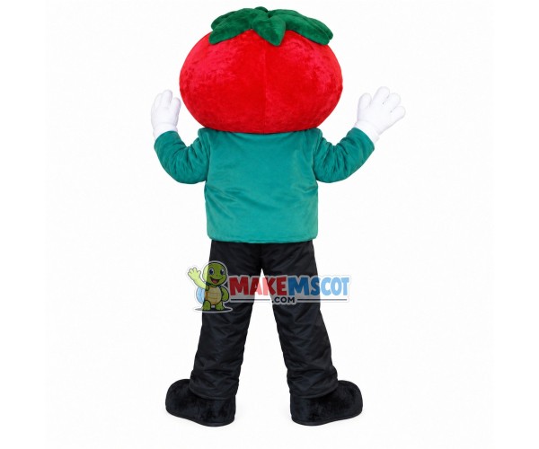 The Doll With Tomato Head Mascot Costume The Doll With Tomato Head Mascot Costume