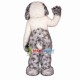 Gray & White Long Wool Dog Mascot Costume Gray & White Long Wool Dog Mascot Costume