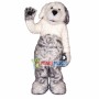 Gray & White Long Wool Dog Mascot Costume
