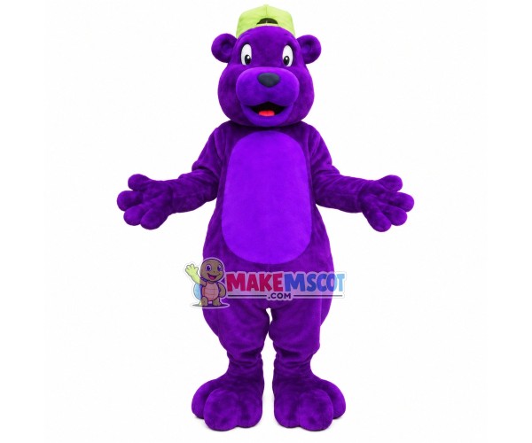 Whole Purple Bear Adult Mascot Costume Whole Purple Bear Adult Mascot Costume