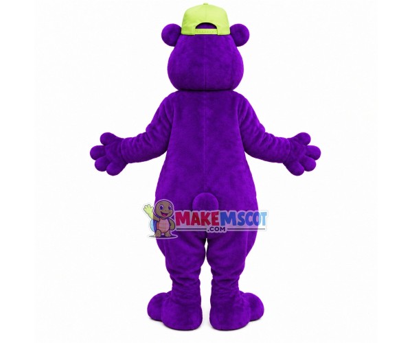 Whole Purple Bear Adult Mascot Costume Whole Purple Bear Adult Mascot Costume
