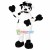 Adult Cow With Sunglasses Mascot Costume